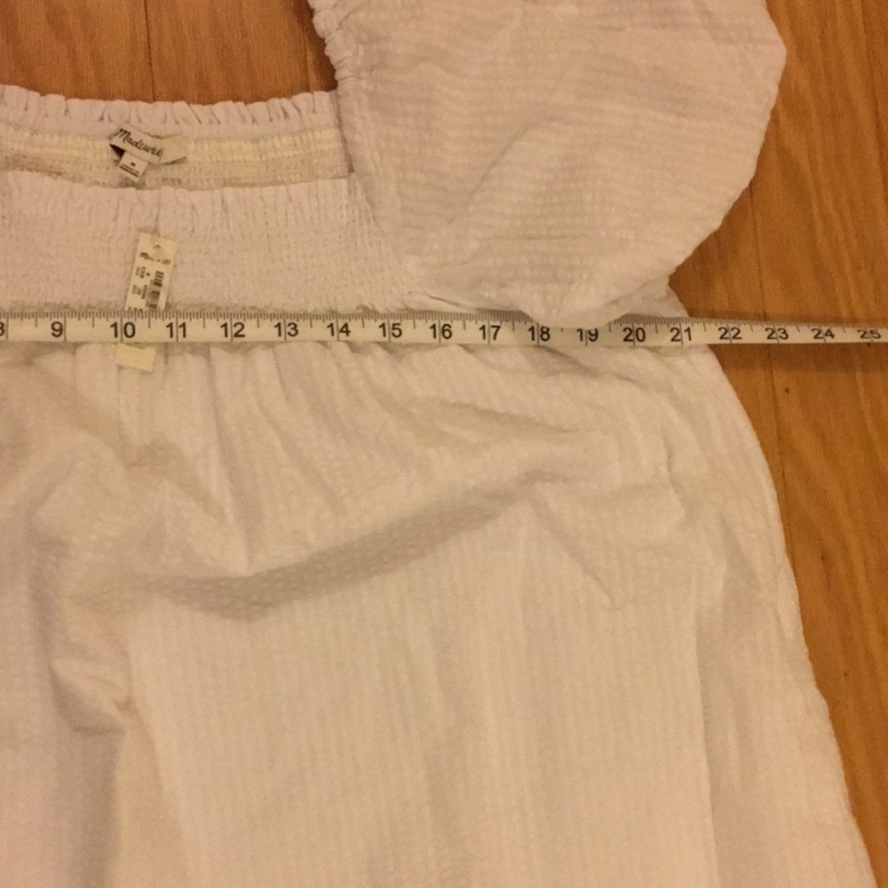 Madewell Puff Sleeve White dress - Picture 7 of 12